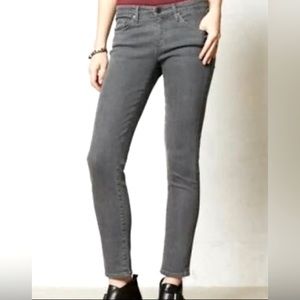 Ag Adriano Goldschmied The Stevie Ankle Slim Straight Leg Gray Jeans Siz…